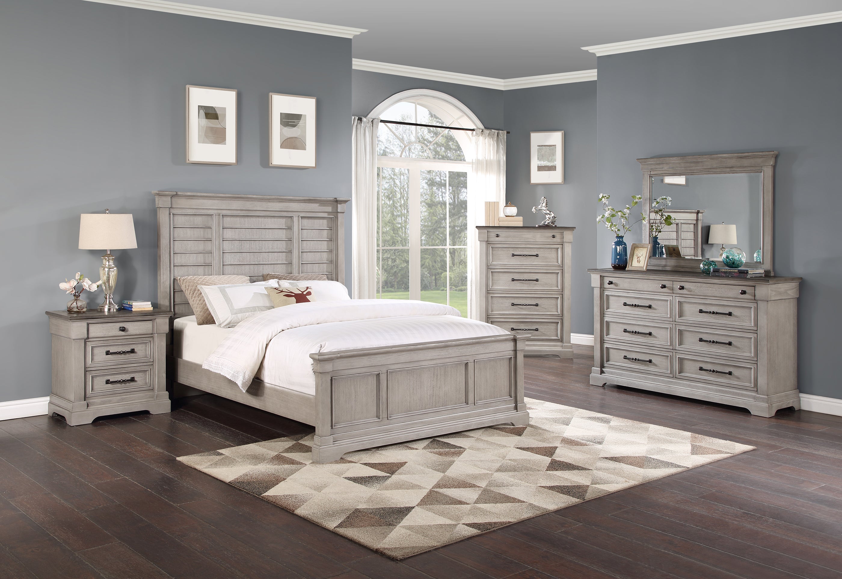 Summer House 5 Piece Queen Panel Bedroom – Kane's Furniture