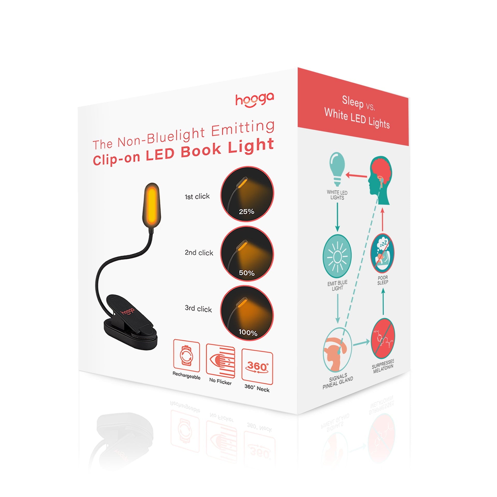 hooga amber book light