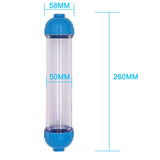 T33 Housing DIY Fill Shell With Filter Cartridge Alkaline balls/Maifan Stone/activated carbon/Resin/KDF for Aquarium purifier