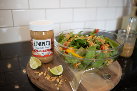 Thai Peanut Salad Dressing Made with Peanut Butter