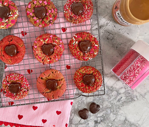 Peanut Butter Valentines Day cookies easy homemade made with homeplate peanut butter