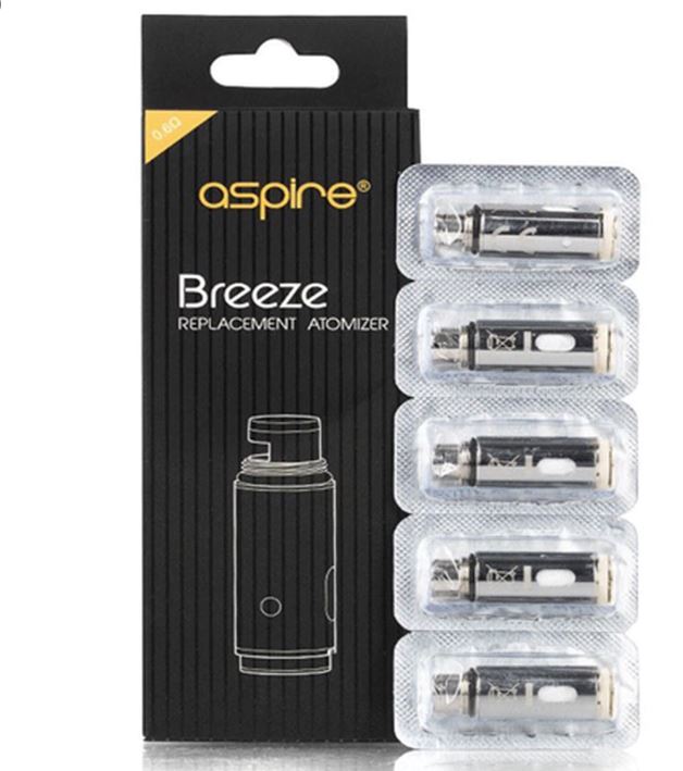 Aspire Breeze 1 2 Replacement Coil 5 Pack 0 6 Purecbd1 Com