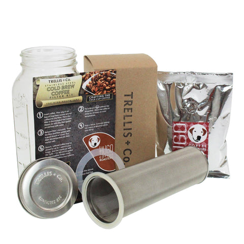 Trellis + Co. Complete Cold Brew Coffee Maker Kit for Mason Jars
