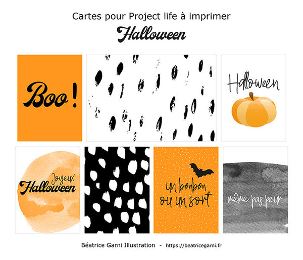 Cartes A Imprimer Pour Project Life Halloween Beatricegarni Fr