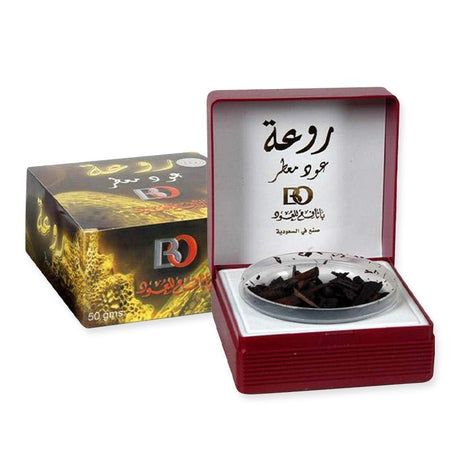 Black Oud Exotic Arabian Oud Bakhoor for Incense Burners 50g by Banafa