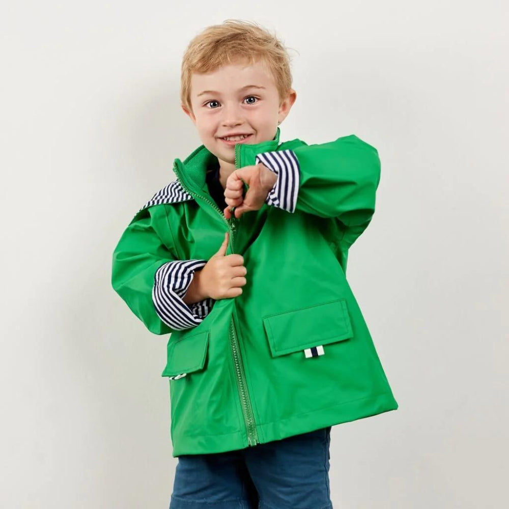 French Soda Raincoat - Green – Panda Kids & Baby