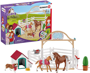 Schleich - Hannah’s Guest Horses with Ruby The Dog Figures & Playset Schleich 