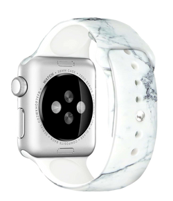 Marble Silikon Loop | Armband für Apple Watch (Weiß)