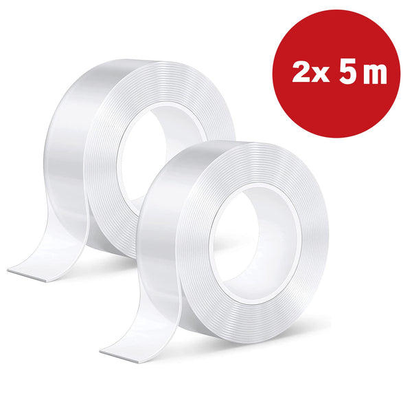 Nano Tape - Klussen 10 Meter Lang (2x5m) - 1 cm breed - – Spieringstore.nl
