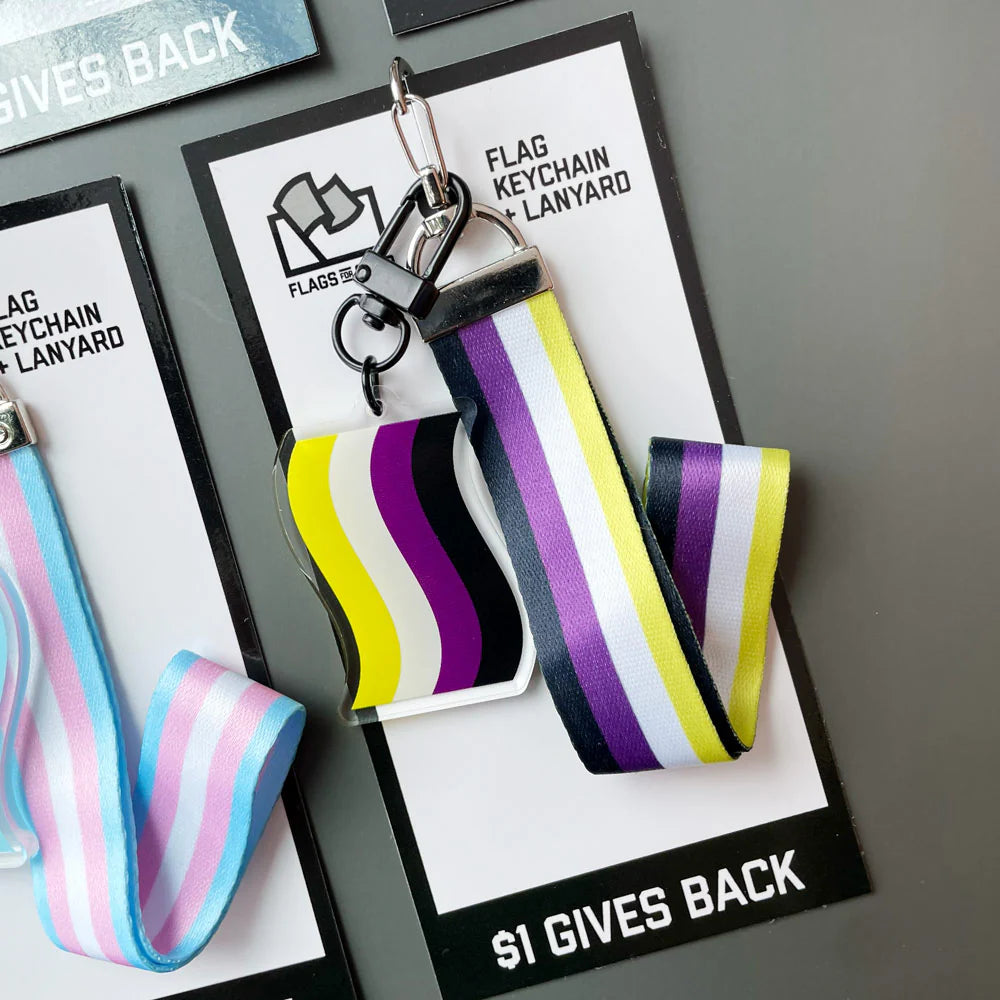 Keychain - Nonbinary Pride Flag