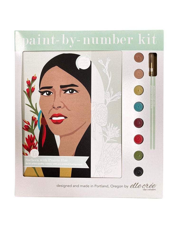 Fawn Mushrooms | Mini Paint-by-Number Kit for Adults — Elle Crée (she  creates)