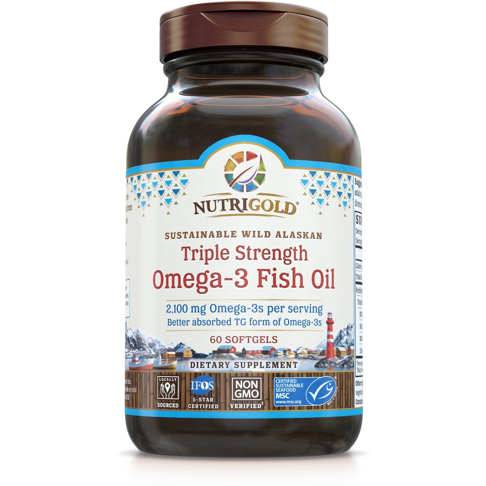 Triple Strength Omega-3 Fish Oil by NutriGold