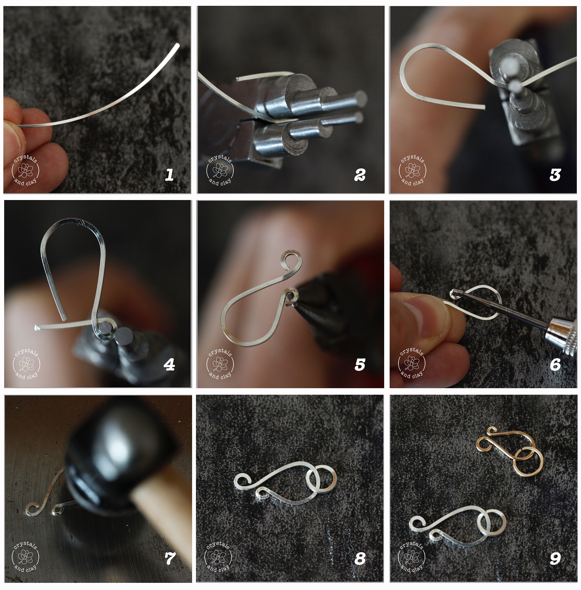 How to Make Wire Clasp for Necklace and Bracelet, How to Make a Wire Hook, Making Large Wire Hooks