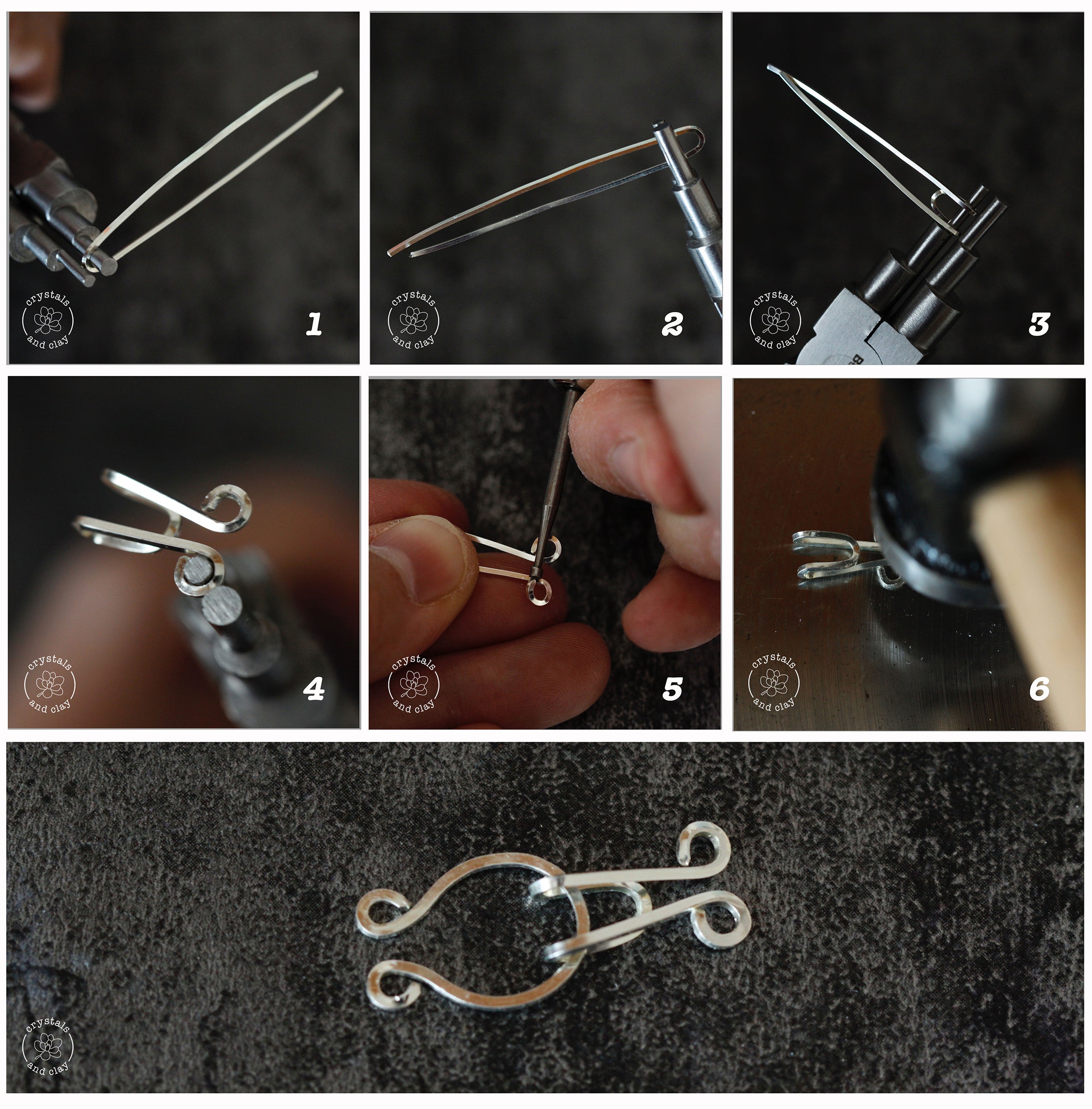 Jewelry Making Basics 5 – Four Ways To Make Wire Clasps – Crystals and Clay  Jewelry DIY