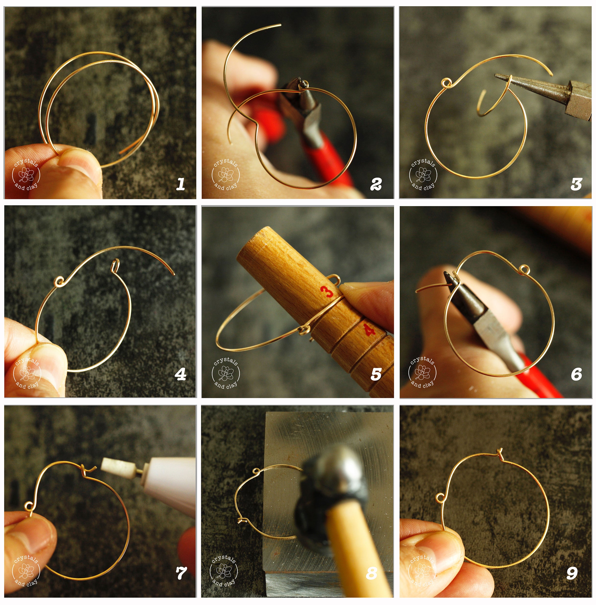 how to make hoop ear wires