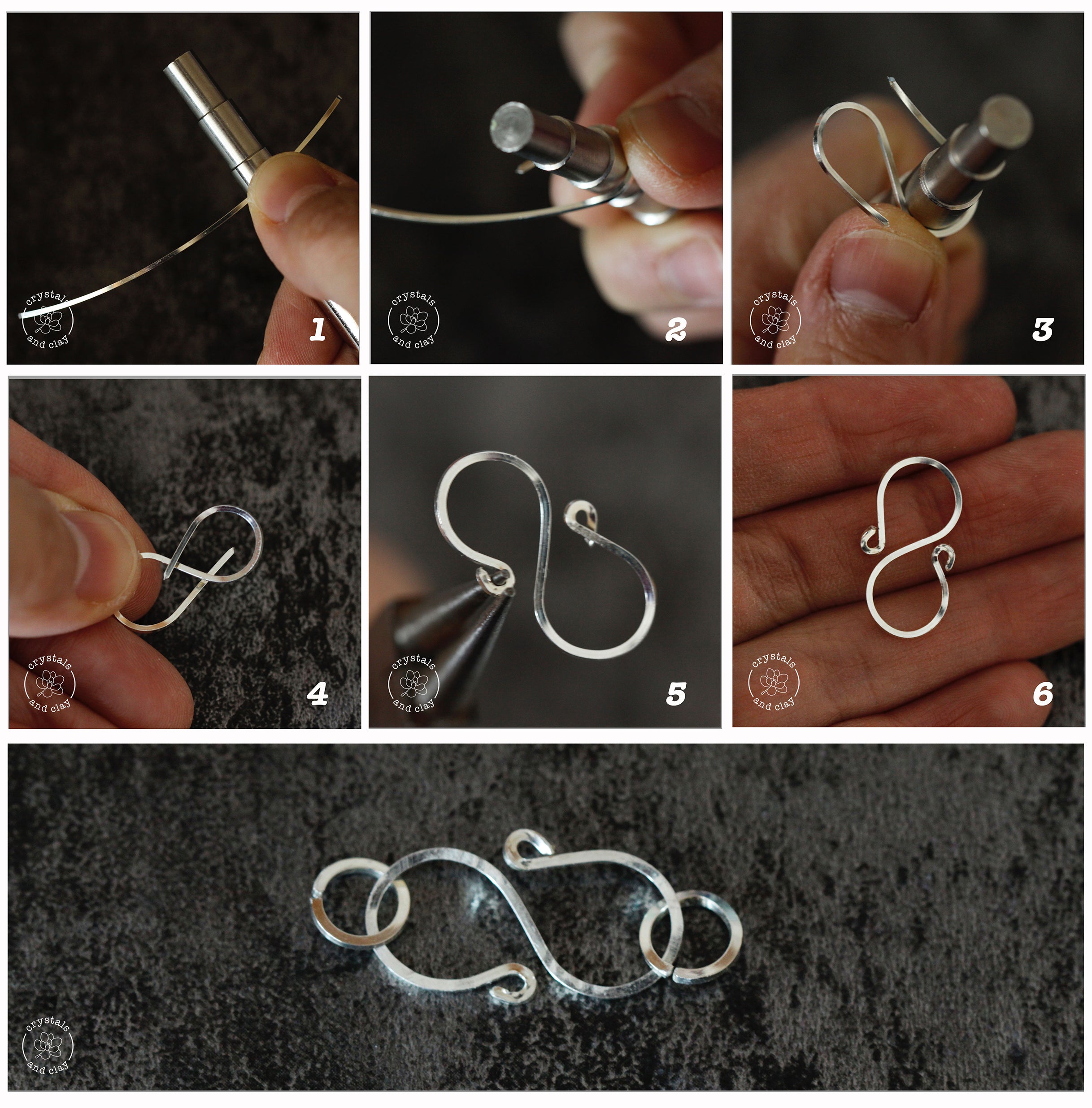 Jewelry Making Basics 5 – Four Ways To Make Wire Clasps – Crystals and Clay  Jewelry DIY