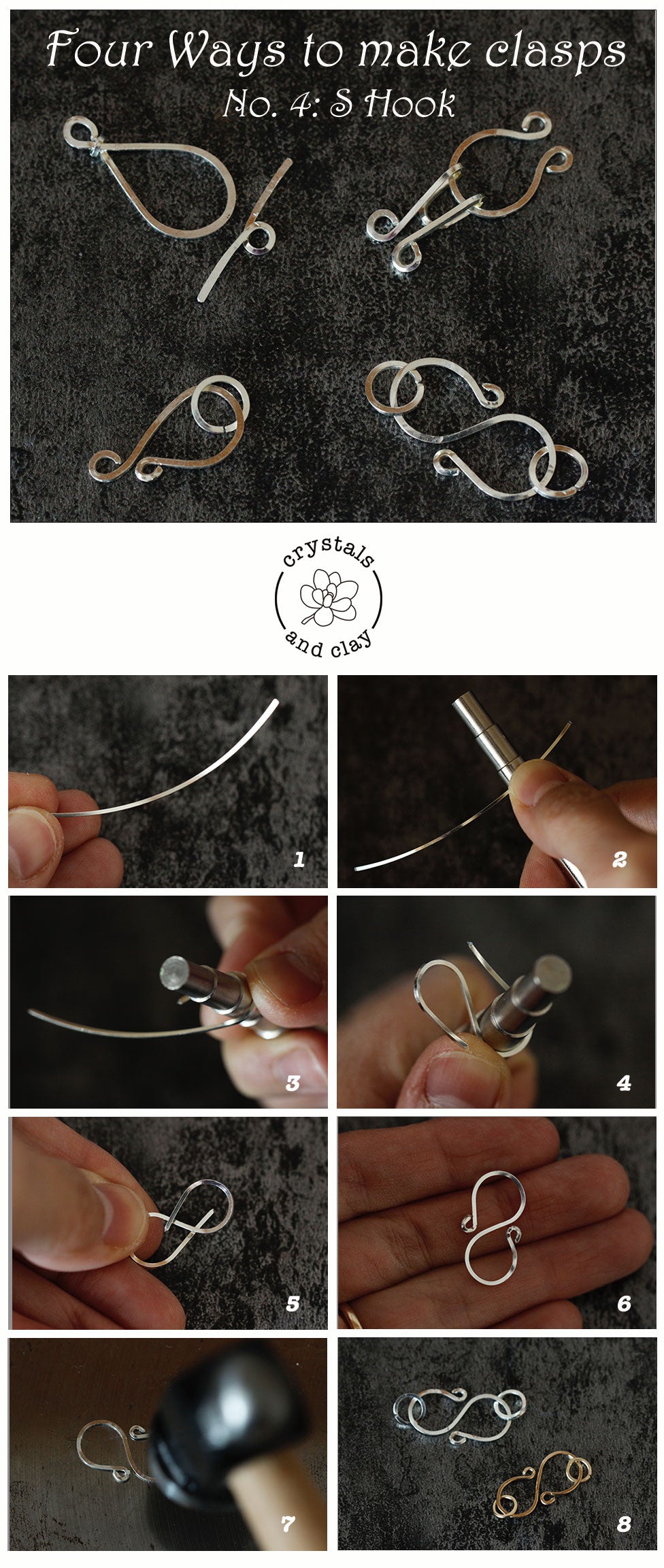 how to make wire wrapped clasps
