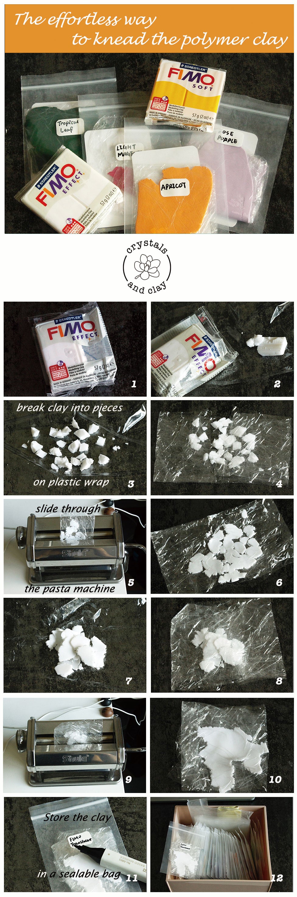 the effortless way to knead polymer clay