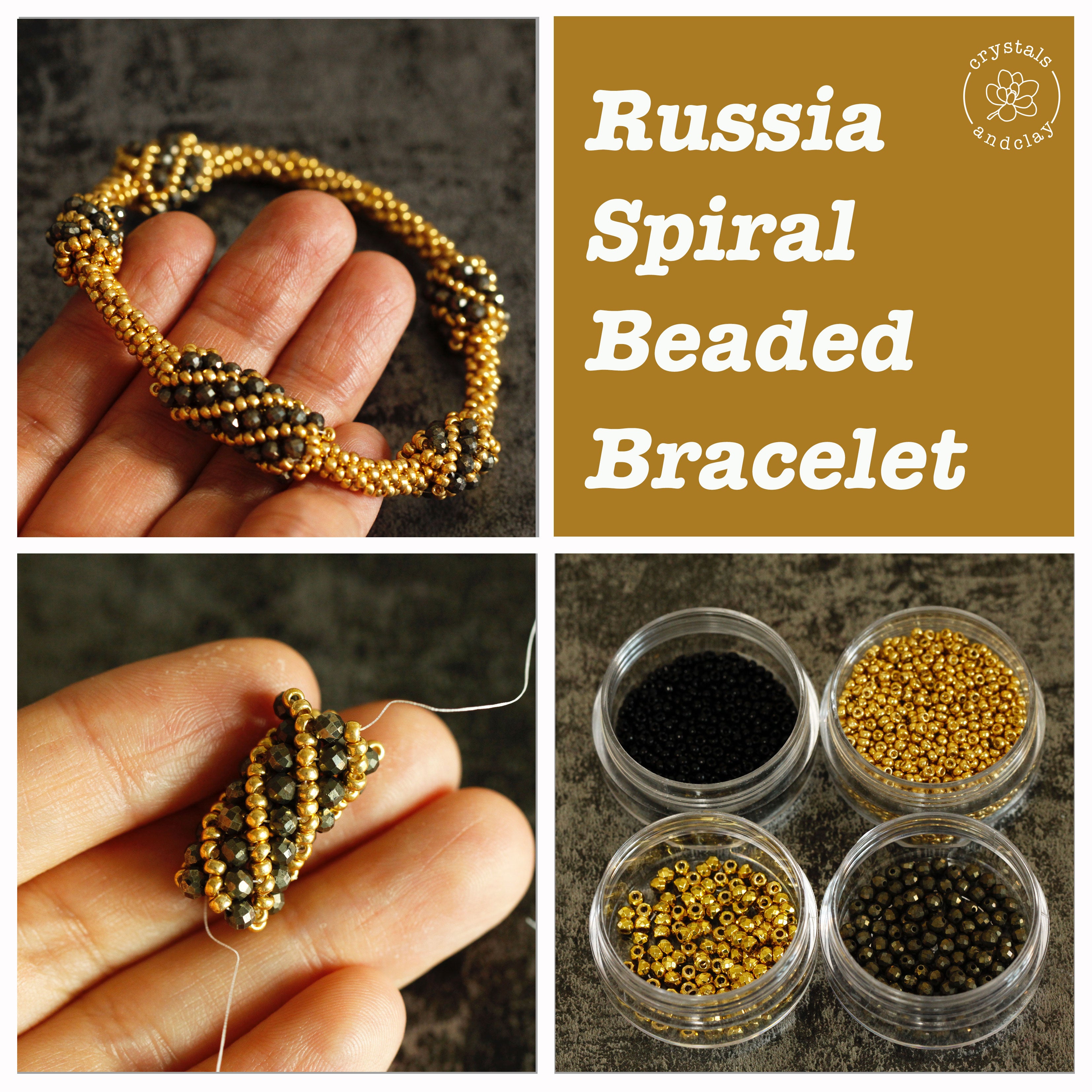 beaded spiral bracelet