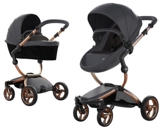 mima stroller rose gold