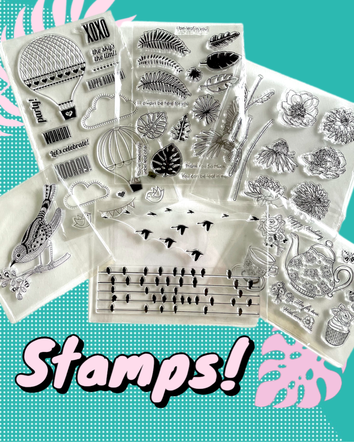 BoBunny (Multiple Styles) Clear Acrylic Stamps - New