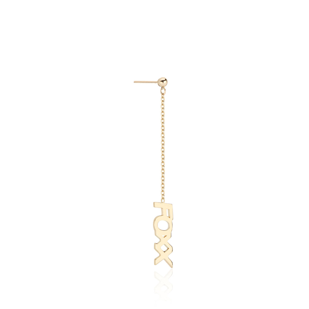 Customizable Gold Name Earring NYC – Isa Foxx