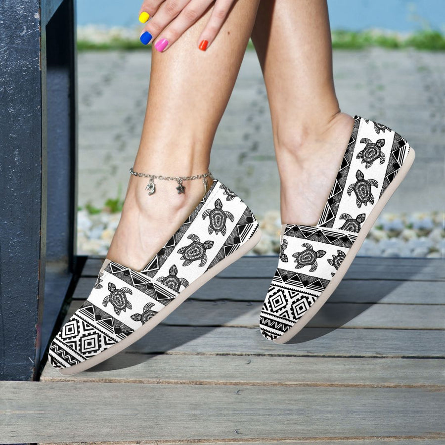 The Ocean Vibe Tribal Turtle Women's Casual Shoes - The Ocean Vibe