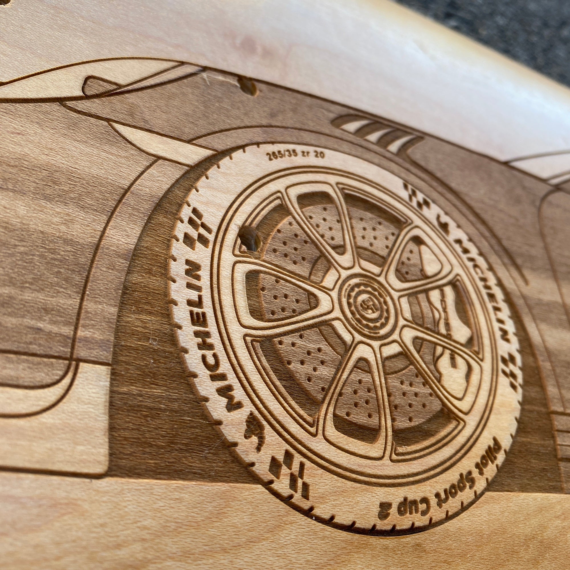 Porsche 911 GT3RS Skateboard Deck Art - Lugcraft Inc