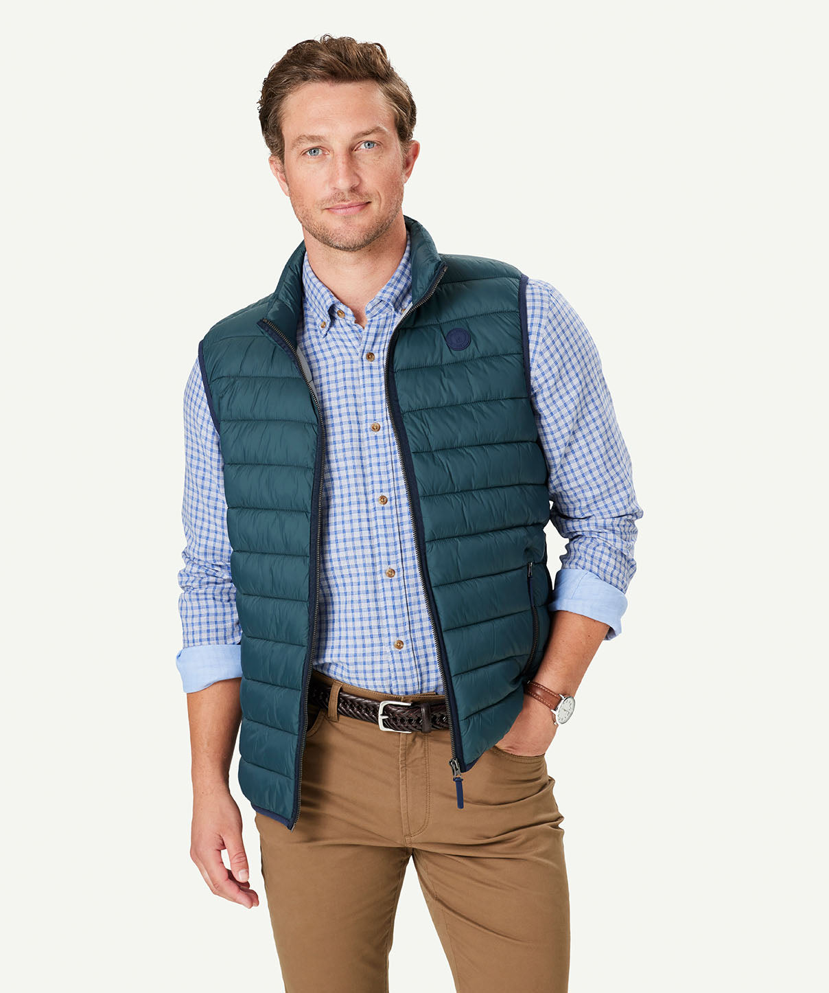 Lightweight Puffer Vest - Forest | Vests | GAZMAN