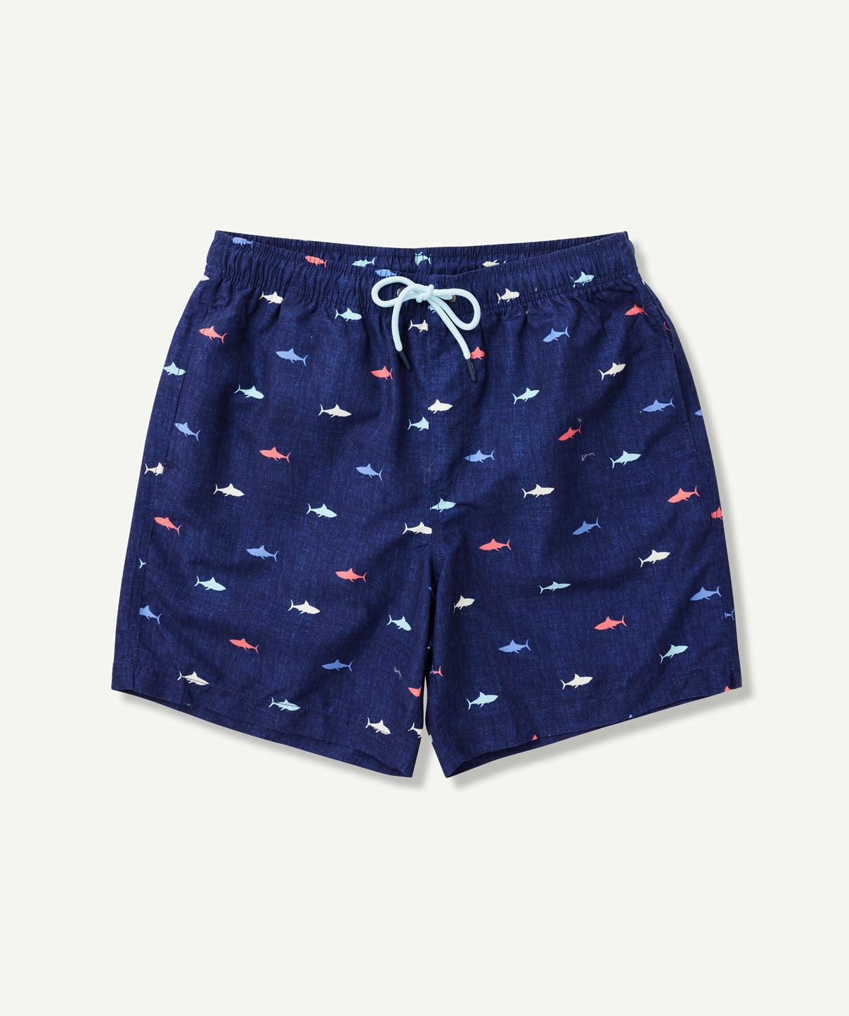 Shark Swim Shorts - Denim | Beach Shorts | GAZMAN