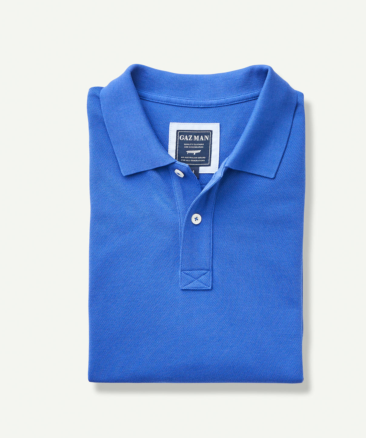 Tailored Classic Pique Polo - Marine Blue | Polos | GAZMAN