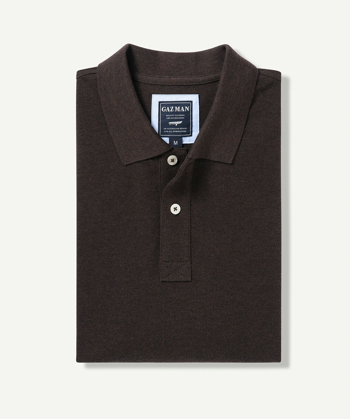 Classic Pique Polo - Dark Brown | Polos | GAZMAN