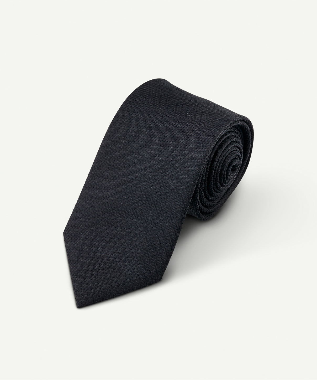 Silk Texture Plain Tie - Black | Ties | GAZMAN