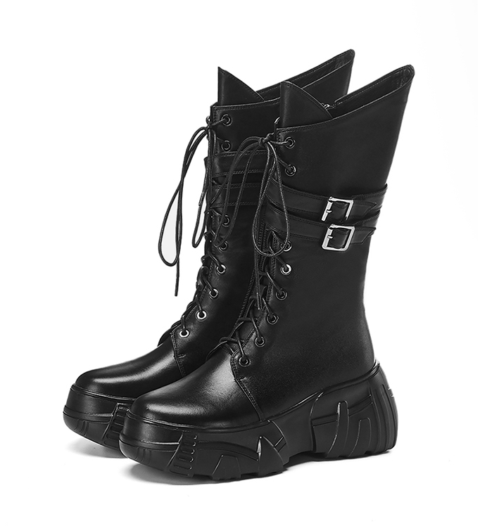 ALVO ZOZILA ANKA HARDWARE LACE UP BOOTS IN BLACK – BOOPDOCOM