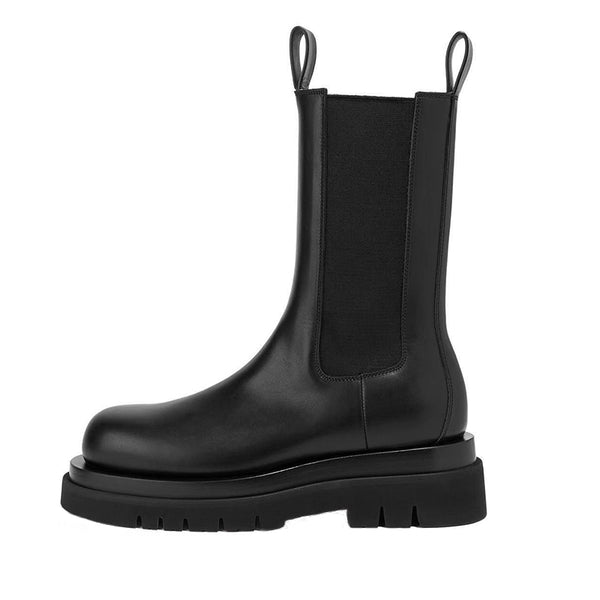 MONA BOTTAZA MEZIZO LEATHER CHELSEA BOOTS IN BLACK – BOOPDOCOM