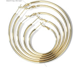 UZL DESIGN GOLD PLATED FINE WIRE HOOP EARRINGS - boopdo