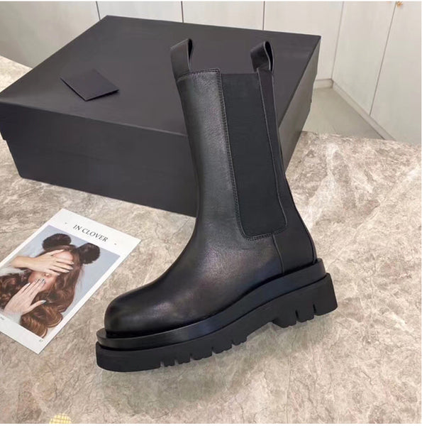 MONA BOTTAZA MEZIZO LEATHER CHELSEA BOOTS IN BLACK – BOOPDOCOM