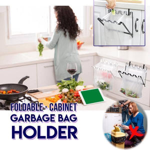 Foldable Cabinet Garbage Bag Holder Idealollipop