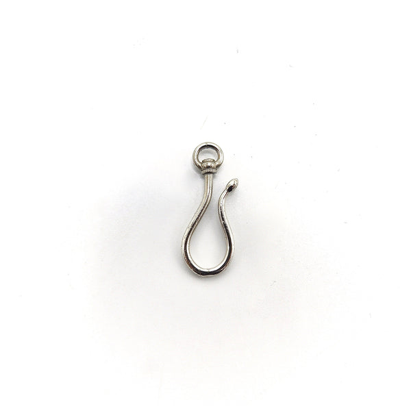 Leslie's 14K White Gold Polished and Textured Shepherd Hook, Falls  Jewelers