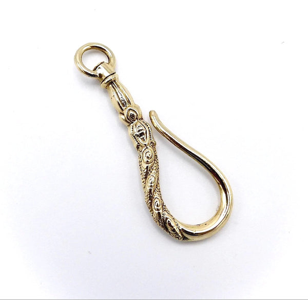 Leslie's 14K White Gold Polished and Textured Shepherd Hook, Falls  Jewelers
