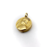 18K Gold French Jeanne d’Arc Medallion Locket locket Kirsten's Corner 