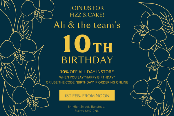 Mad Lilies 10th Birthday Invite