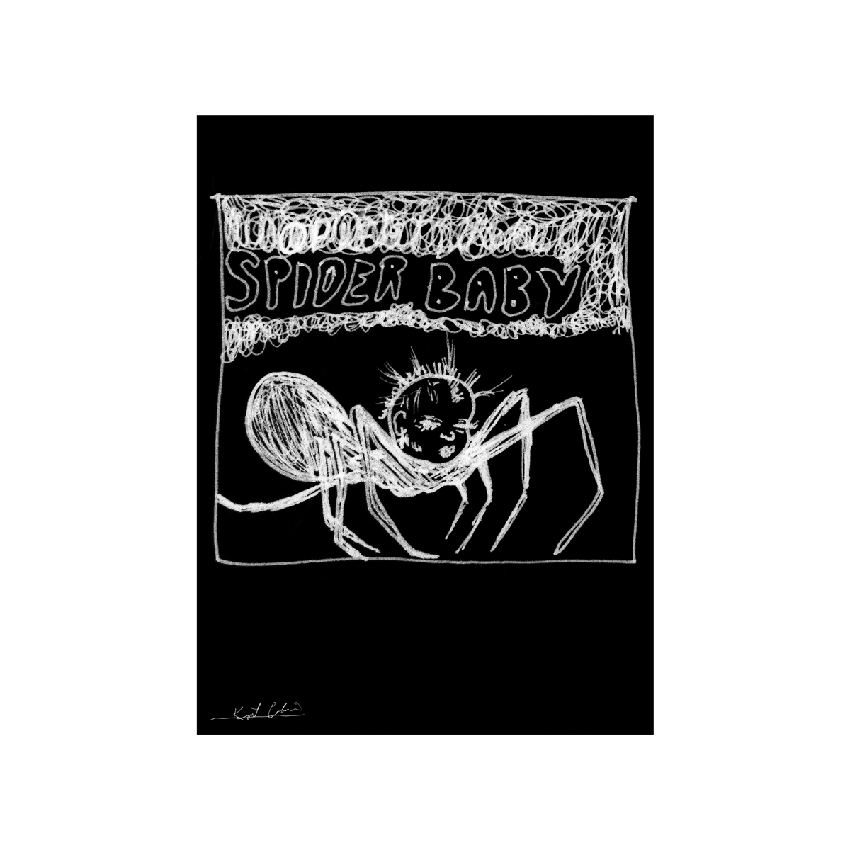 Kurt Cobain Spider Baby Poster