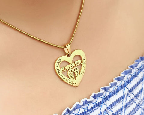 Angel in My Heart Necklace