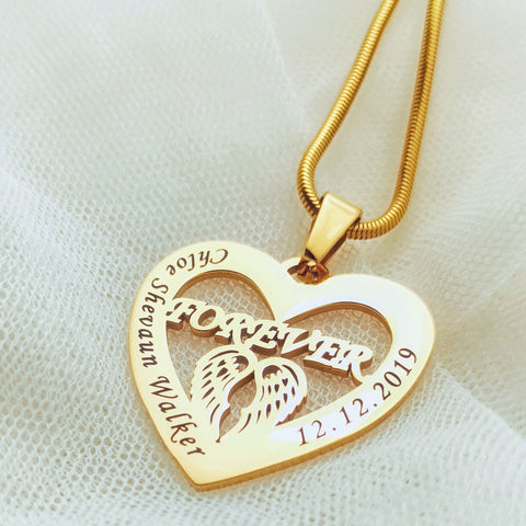 Angel in My Heart Necklace