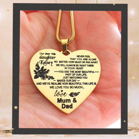 Carry You in My Heart Personalised Necklace