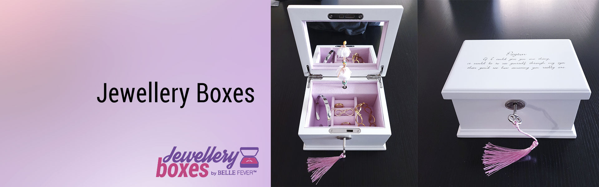 Personalised Jewellery Boxes by belle Fever