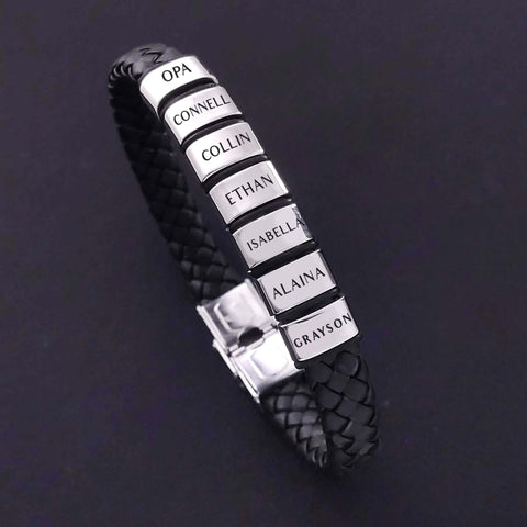 Personalised Leather Bracelet