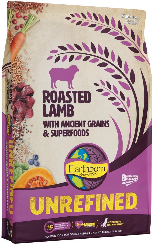 Earthborn Holistic Unrefined Roasted Lamb With Ancient Grains Superf