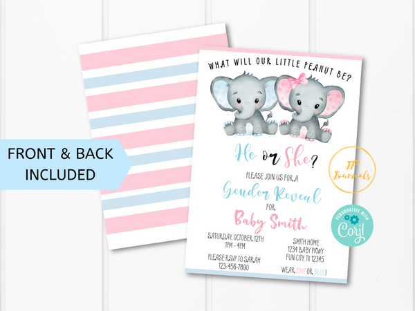 Free Free 322 Elephant Gender Reveal Svg SVG PNG EPS DXF File